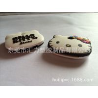 工厂直销新款双面PVC软胶钥匙套订制hello kitty猫PVC钥匙套