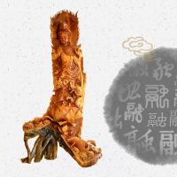 热款大型观世音佛像工艺品民族风***手工木雕家居饰品摆饰供应