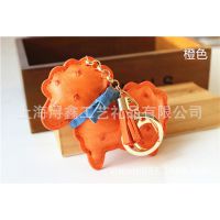 2015年新款 羊年皮质流苏钥匙扣小挂件 小羊新年小赠品 礼品 定制