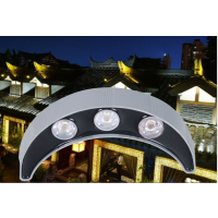 LED瓦楞灯3W5W6W 户外防水月牙灯月亮灯屋顶瓦面灯凉亭装饰