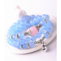 ***天蓝水晶石 韩国韩版手链 女款 正品时尚新品 百搭手链首饰