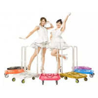 日本中山/TRUSCO工具中国总代理 weego PULL 静音手推车 可折叠 （WP2PB）