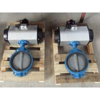 上海歆智 供应FIG.D671X-16Z气动对夹式软密封蝶阀