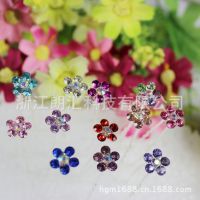 虧本清倉~韓版兒童小花彩鉆盤發(fā)***發(fā)簪 發(fā)叉 發(fā)夾 配飾