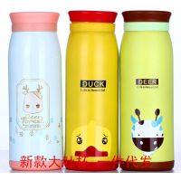 新款大肚杯 动物卡通不锈钢保温杯 情侣杯 真空保温杯二代大肚杯