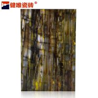 客厅瓷砖 商业场所地砖600*900仿玉石全抛釉竹节玉