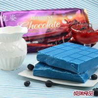 恒瑞食品 侯爵系列蓝色蓝莓味 烘焙巧克力手工diy原料大块10*1KG