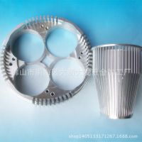 灯饰铝合金车削加工 LED铝合金散热器外壳车加工 数控车机加工厂