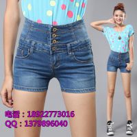 供應(yīng)廣州沙河女裝七分褲批發(fā)便宜庫(kù)存短褲批發(fā)