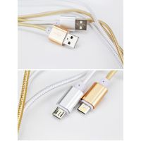 2016海先生品牌一头两用Micro USB苹果安卓数据线厂家直销
