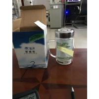 批发玻璃杯子 随身杯 带手柄透明杯