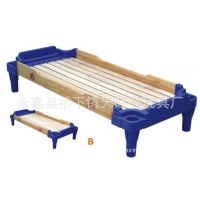 幼兒床兒童床塑料床幼兒園午睡床折疊床單層單人床學(xué)生床C07型