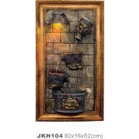 JKH101-108壁挂流水立体墙饰相框树脂工艺品室内家居工艺品