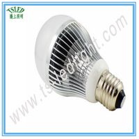 ***5w led鳍片球泡灯e27螺口节能灯 车铝仿流明5730贴片灯泡