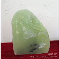 批发玉原石天然岫玉原石玉器工艺品摆件整块玉石手工制作