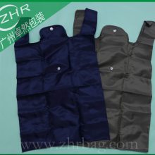 欧洲热销涤纶背心袋 便携式420D涤纶折叠袋尼龙手提袋 金属四合扣收纳袋