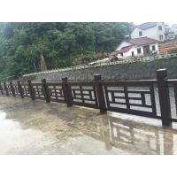 仿木中字栏杆 河道栏杆 仿石栏杆 水泥栏杆 景观栏杆