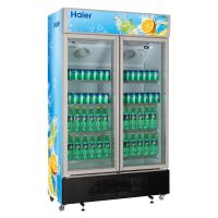 海尔SC-650G酒水饮料冷藏柜 北京商用冷藏柜 双门立式冷藏柜