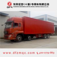 东风天龙运输车康明斯国四后八轮厢式运输车