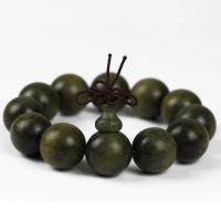 阴沉木水波纹佛珠手串20mm金丝楠木佛珠 乌木猫眼念珠 厂家批发