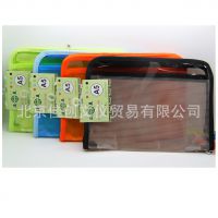 渡美A5文件袋PVC拉链袋 防冻透明拉链文件袋 NF-603A5