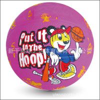 橡胶篮球厂家 卡通促销礼品篮球批发 各种规格儿童室内外运动篮球