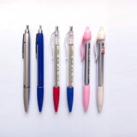 定制广告笔圆珠笔批发 促销笔 简易油笔 塑料按动圆珠笔 logo