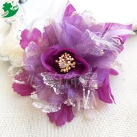 厂家供应韩国韩版胸花 儿童发带花 帽子花 毛衣花 服装服料花饰