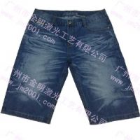 供应激光加工牛仔裤立体猫须