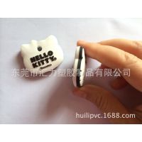 工厂直销新款双面PVC软胶钥匙套订制hello kitty猫PVC钥匙套