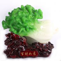 玉白菜摆件大号 家居树脂工艺品 开业***白菜摆件厂家直销1153