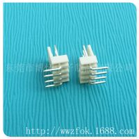 供应MOLEX2510-4P米黄色90度针座 LED插头线