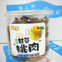 味之源食品 果之恋蜜饯甘草桃肉180g易拉罐装瓶装 话梅厂家直销