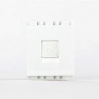 直銷(xiāo)天正電工墻壁開(kāi)關(guān)插座118型雅白電話插座功能件E8T-DH