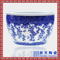 陶瓷大缸定做 景德镇青花瓷大缸厂家 陶瓷礼品装饰大缸