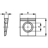 ָ÷бȦ Square beveled washers