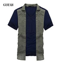 GUEQI 2015夏新款男士 欧美休闲 时尚两件套 圆领纯棉青年短袖T恤M8507
