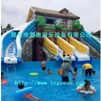 郑奥厂家热销2018新款大滑梯、水上玩具