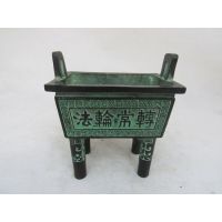 洛阳广发青铜器、佛法无边方鼎、工艺品摆件 厂家可定制 零售