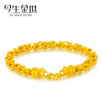 男士龙头弹簧手链 黄铜真空电镀真金24K保色饰品 展销会热火项目