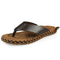 天天***购 男士休闲***拖鞋人字拖 个性凉拖沙滩鞋