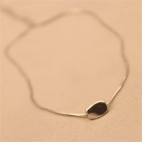 s925纯银配银豆子 简约简单时尚百搭韩国版 项链锁骨短链女首饰品