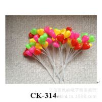 气球蛋糕装饰品  心形气球蛋糕插 圣诞蛋糕插件 CK-314