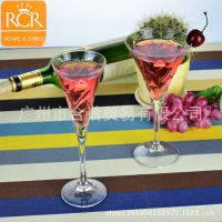 RCR意大利进口 叶纹系列 120ml水晶高脚香槟杯 R237790