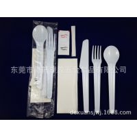 东莞得轩供应PS塑料刀叉勺,一次性塑料餐具得轩供应