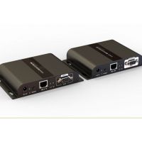 朗强HDbitT VGA双绞线传输1080P信号120米支持一对多级联带IR