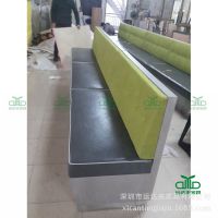 【卡座沙发】餐厅靠墙沙发  皮制PU皮沙发茶餐厅 快餐厅卡座沙发