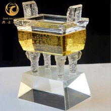 太原开业庆典礼品，地产公司开盘活动纪念品，庆典嘉宾礼品，开业鼎定制，水晶鼎批发厂家[典士工艺]