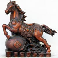 批发精品铜器 纯铜仿古福马摆件 金钱马 聚宝盆 促官运***运摆设