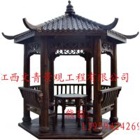 木质结构木建筑凉亭木屋定做